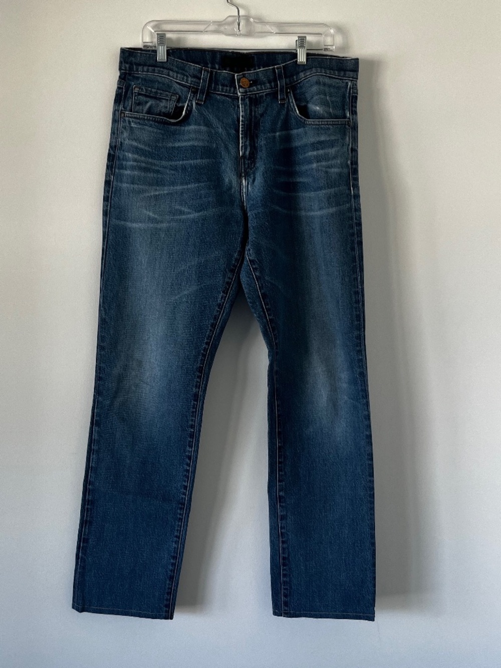 J Brand Cole Straight Leg Indigo Denim Jeans W34 (with Modified Hem L ~ 31.5)